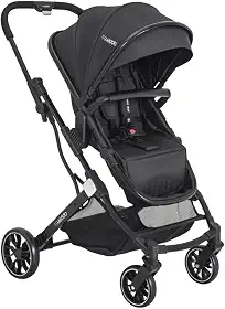 Carrinho de Bebê Zig Zag Preto - Kiddo