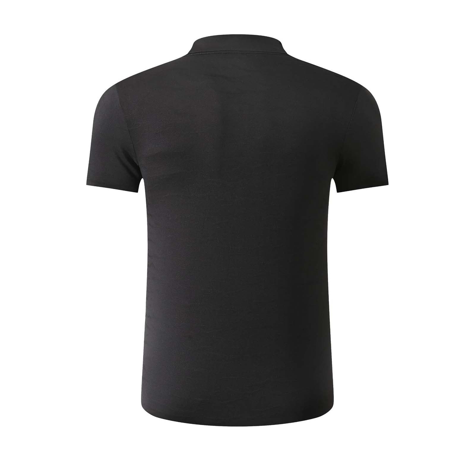 Męska koszulka polo top z krótkim rękawem szybkoschnąca oddychająca bezszwowa lekka koszulka na co dzień moda jednolity kolor dopasowany krój odzież do golfa tenisa biura pracy podróży lato odzież na