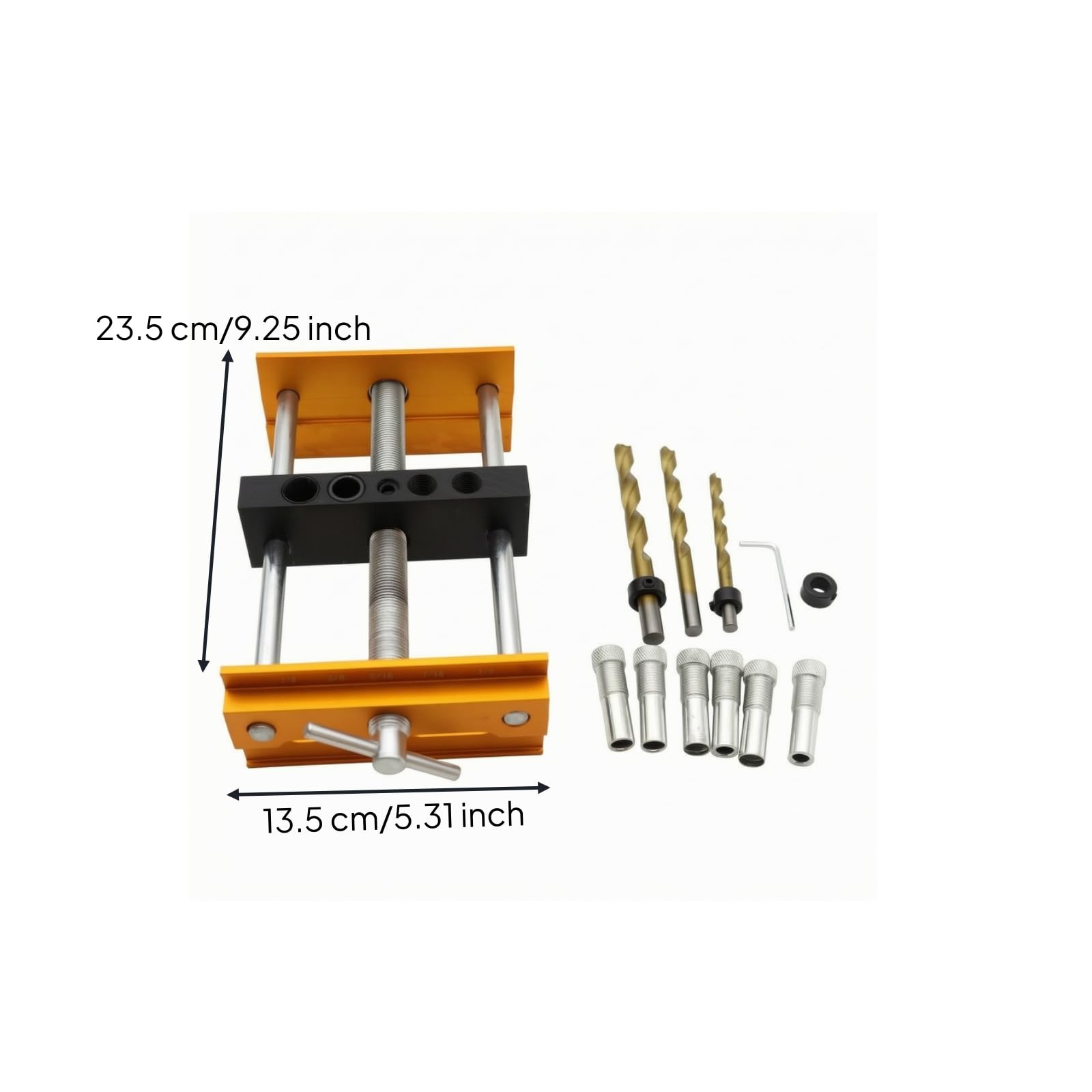 Kit di Guida Trapano | Morsetto a Ingrato, di Foratura gno, Robusto, per in Legno, Officina