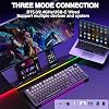 Teclado mecánico inalámbrico AULA S98 Pro con pantalla y perilla, 2.4GHz/USB-C/BT5.0, intercambiable en caliente, switches lineales prelubricados, keycaps PBT impresos lateralmente, retroiluminación RGB 8