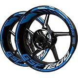 Für Suzuki GSF1200 GSF 1200 Bandit Motorrad Rad Aufkleber Rad Aufkleber Aufkleber Gold Vorne Und Hinten Set Zubehör