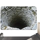 Raypontia Alfombra con Efecto De Ilusión Óptica - Tapete De Suelo con...