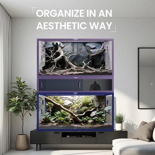 Phailozoo Reptile Terrarium 48" Spacer Cabinet, Reptile Tank Accessories Spacer, Only for Phailozoo 85/120 Gallon Reptile Enclosure, Reptile & Amphibian Enclosure Terrarium Stand, 48"x 24" x 10" by Phailozoo - Image 6