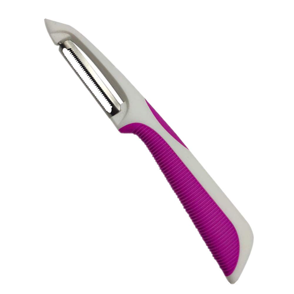AnisoKitchen Vegetable Peeler with ergonomic handle and non-slip design makes peeling easier.（Serrated blade）