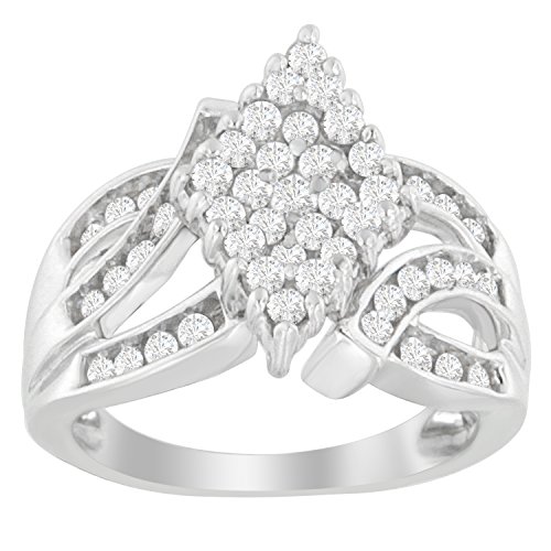 Original Classics 14K White Gold Round-Cut Diamond Ring (1 Cttw, H-I Color, I1-I2 Clarity) - Size 7-1/4