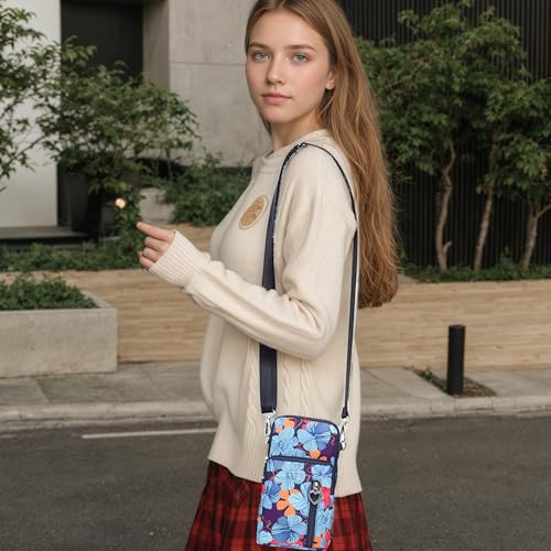 Image of JANKS Small Crossbody Bag for Women - Mini Phone Purses with Crossbody Strap and Wallet - Nylon Arm Bag