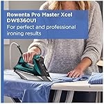 Rowenta Pro Master Stainless Steel Soleplate Steam Iron for Clothes, 210 g/min, 400 Microsteam Holes, Cotton, Wool, Poly, Silk, Linen, Nylon 1775 Watts Ironing, Garment Steamer, Powerful Steam DW8360 - Image 3