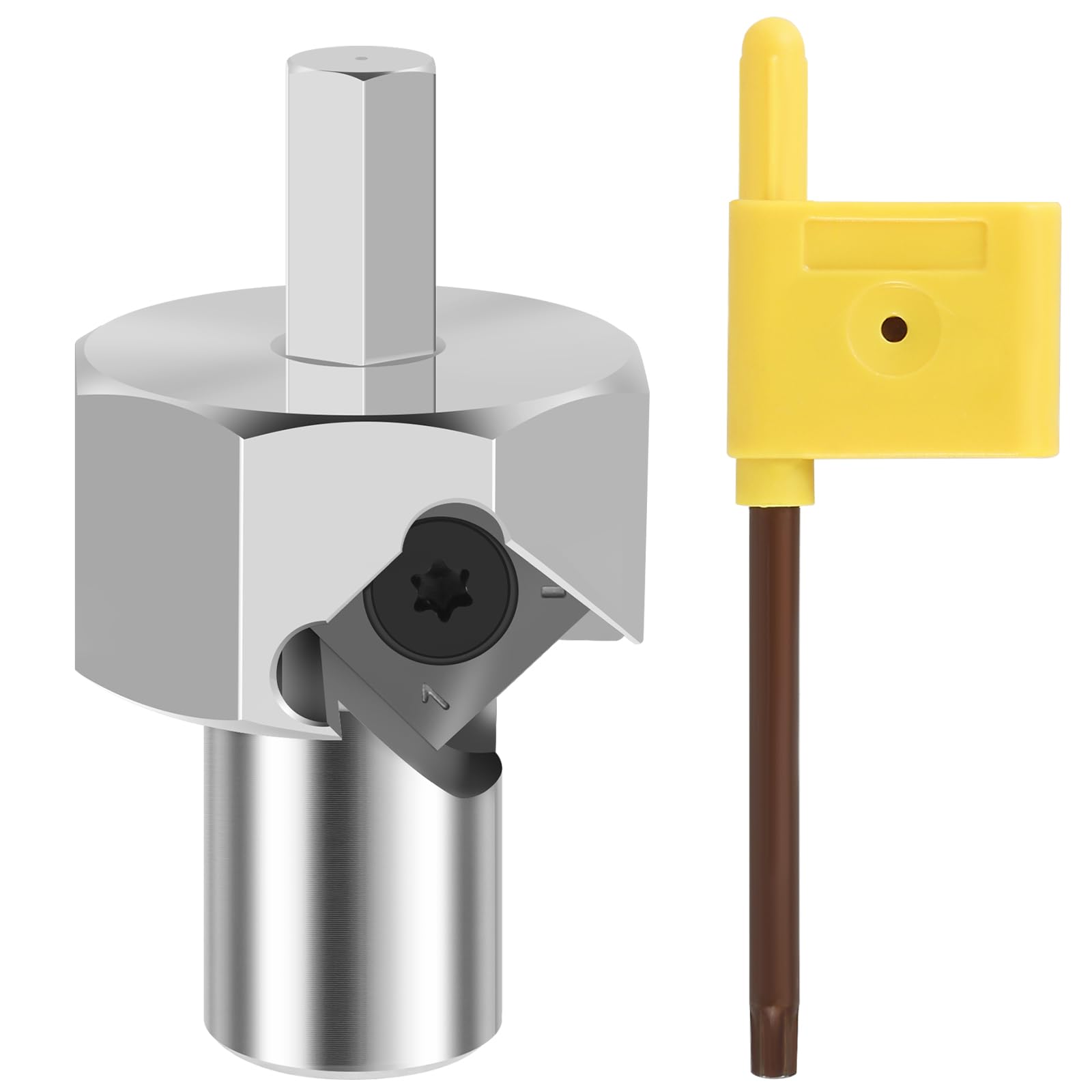 Woodworking Chamfer Reamer Tool, Stainless Steel Workbench Dog Hole Chamfer Reamer Tool with Alloy Blade, Precise Remove Burr Tools for 19mm/20mm Dog Holes for Electric Drills