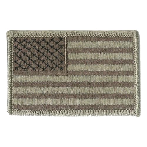 Tactical USA Flag Patch - ATAC-tan