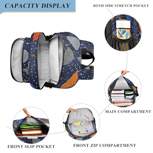 Sac à dos ordinateur enfant au motif parapluie coloré pour l'école et les loisirs quotidiens