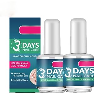 3 Days Nail Care,Nail Care Oil With Keratin Amino Acid Formula, For Weak And Damaged Nail, Moisturizing For Dry, Growth & Repair, Daily Strengthening Nourishment (2pc)