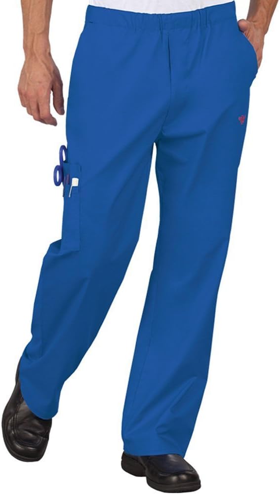 Med Couture Men's Signature Drawstring Cargo Pant, Royal/Ceil, XL