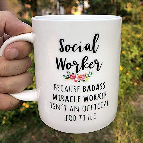 Waldeal I'm A Social Worker Coffee Mug, Appreciation Gift For Social Works Practitioner, Birthday Graduation Gift Ideas For Bsw Msw Dsw #TOP3