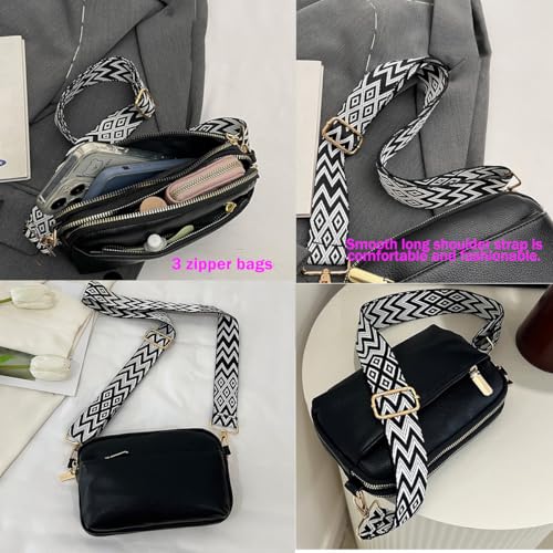 Crossbody Bags for Women, Vegan Leather Shoulder Handbags，Purses for Women with Adjustable Wide Strap3