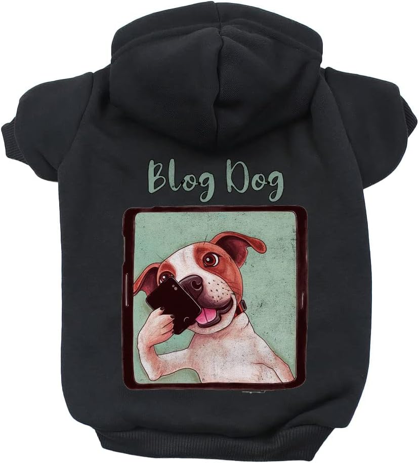 Blog Dog Dog Hoodie - Jack Russell Terrier - Funny Print - Gray, S