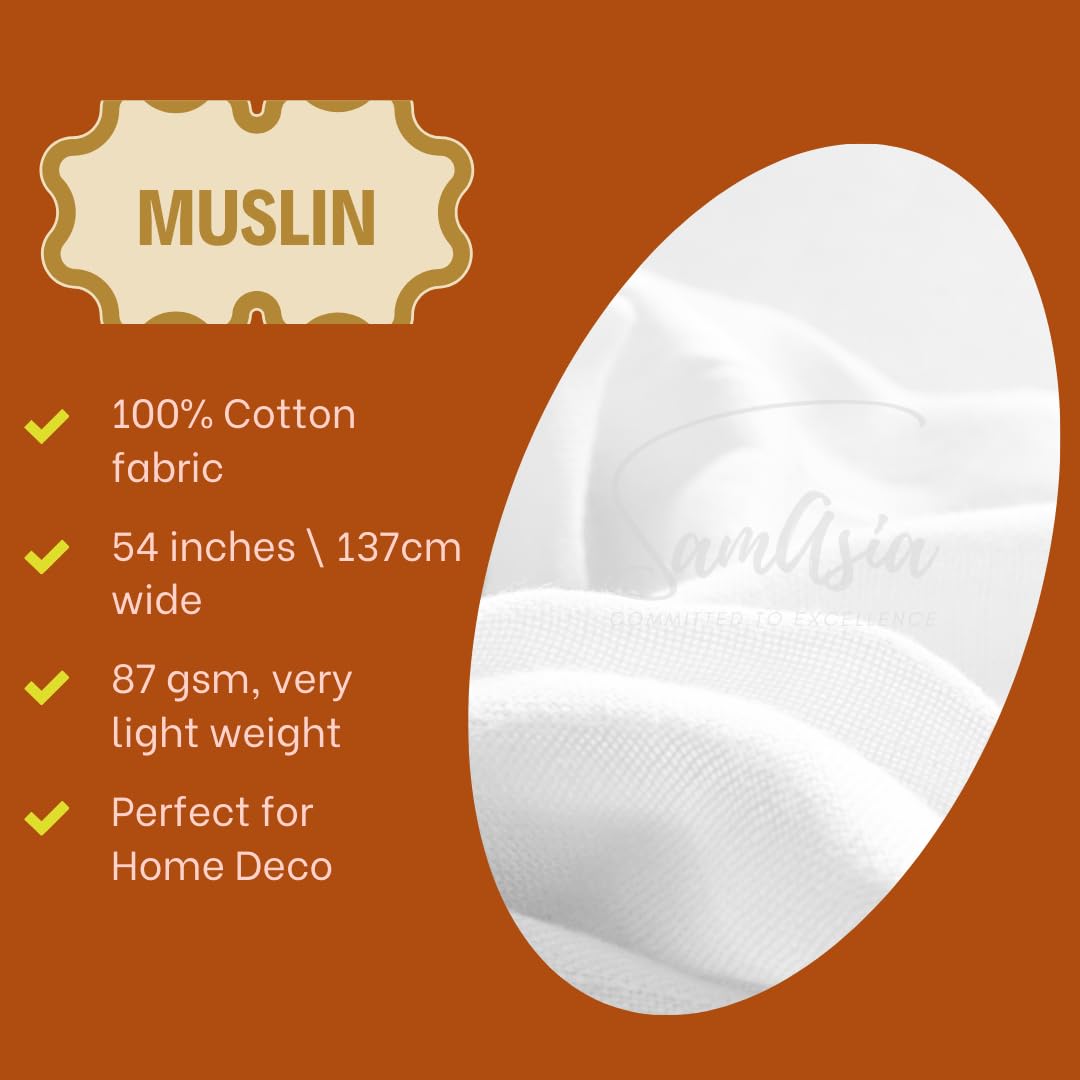 1m White Muslin Cloths for Cooking Cheese Cloths for Straining, 100% Cotton Cloth by the Metre, Grade 90 - Image 4