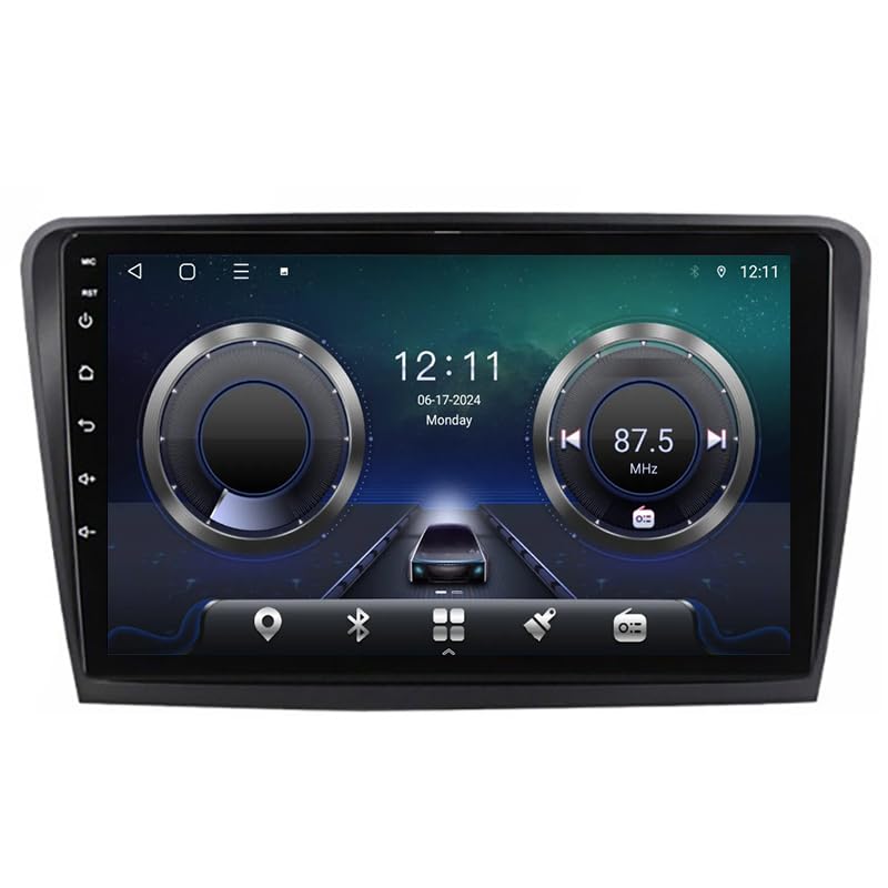 Autoradio Android 15 Skoda Superb 2 Écran Tactile 9 Pouces GPS Bluetooth