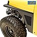 EAG Front Fender Flare Body Armor with Turn Signal Light Rocker Guard Fit for 97-06 Wrangler TJ