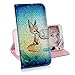 Produktbild Glitzer Brieftasche Hülle für Samsung Galaxy S10,Miagon Änderung Farbe Tier Gemalt PU Leder Faltbare Flip Case mit Kartenhalter Standfunktion,Fuchs