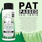 Bearly Art Precision Craft Glue - The Mini - 2fl oz with Tip Kit - Acid Free Archival - Strong Hold Adhesive - Ideal for Fine Paper Crafting Scrapbooking and Card Making - Made in USA - Image 5