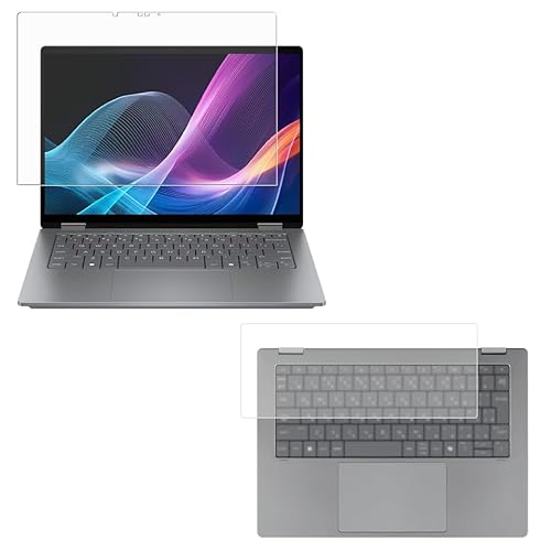 ClearView HP OmniBook X Flip 14-fk 14-fm 2025�N���f�� 14�C���` �t���ی�t�B�����y�}�b�g ���˒ጸ�z���L�[�{�[�h�J�o�[ 2�_�Z�b�g