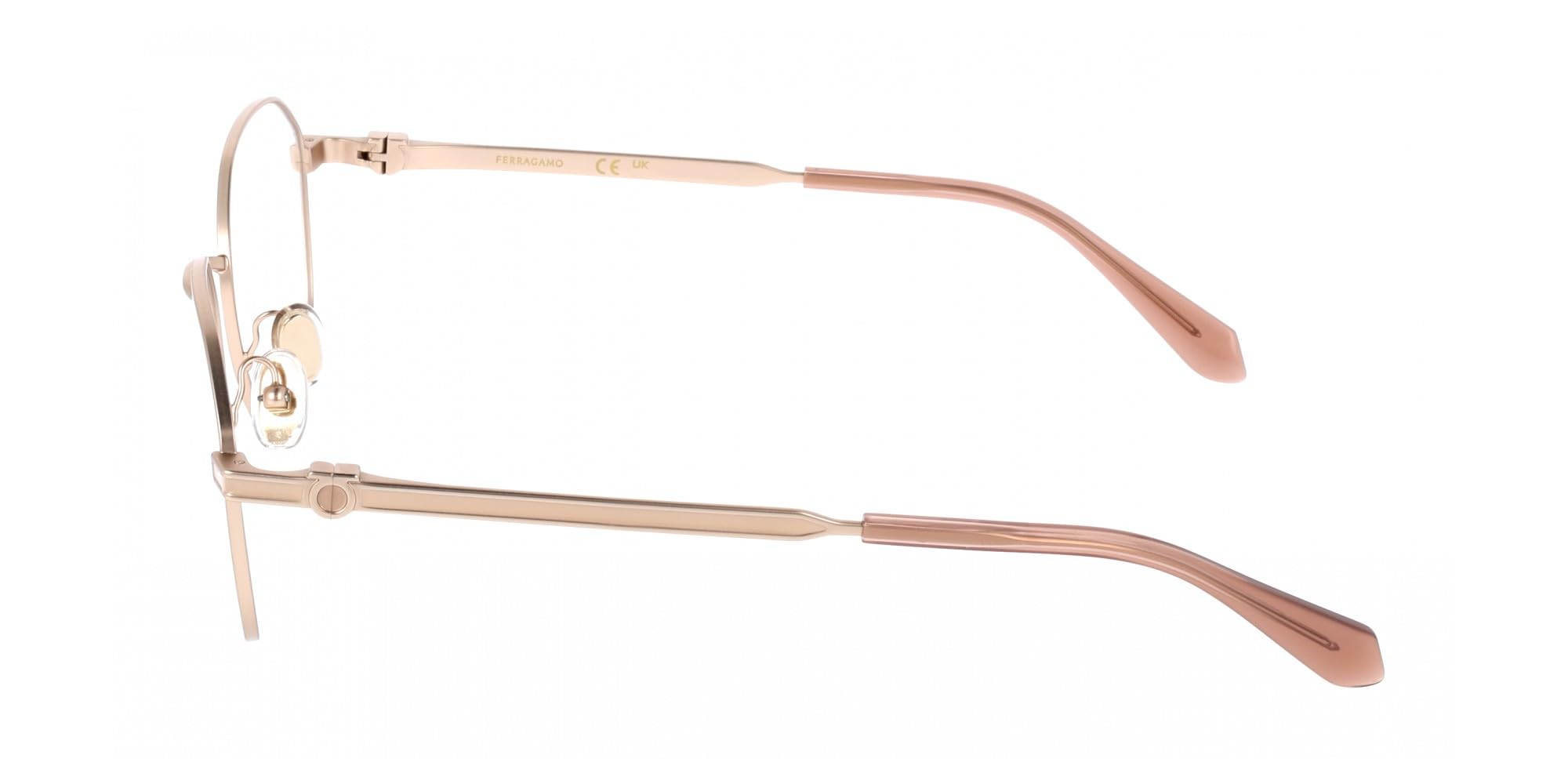 GAFAS FERRAGAMO SF2236 - C: MATTE ROSE GOLD Eye Size: 54 Bridge: 18 Cura della persona e salute
