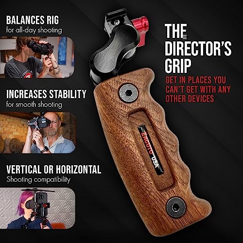 Image of Zacuto Director's Rig | Smartphone Video Rig with Smart Z Finder, Director's Grip, Accessory Rail, Bridge, Diopters & Anti-Fog Shields | Filmmaking & Content Creator Accessories for Mobile Phones