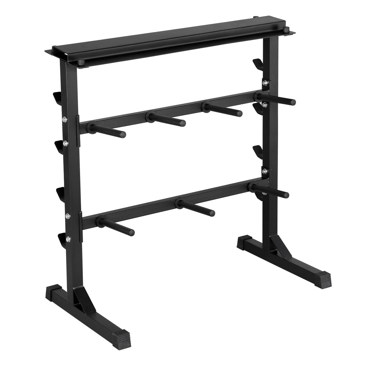 Supporto Bilanciere Porta Dischi pesi Manubri Rastrelliera manubri per palestra casa a 3 ripiani 300 kg