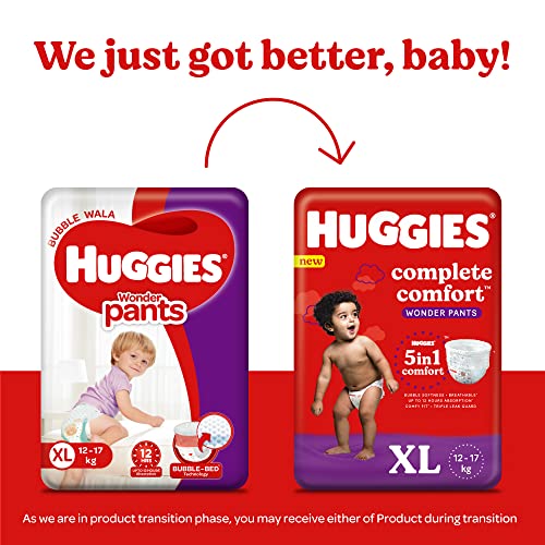 Image of Huggies Complete Comfort Wonder Pants Extra Large (XL) Size Baby Diaper Pants, 24 count & Mamaearth Natural Repellent Mosquito Patches For Babies with 12 Hour Protection,White,Pack of 1