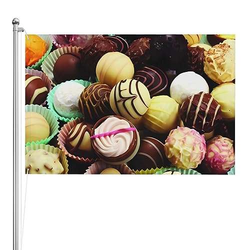 Bannière sucre coloré double imprimé avec œillets en laiton