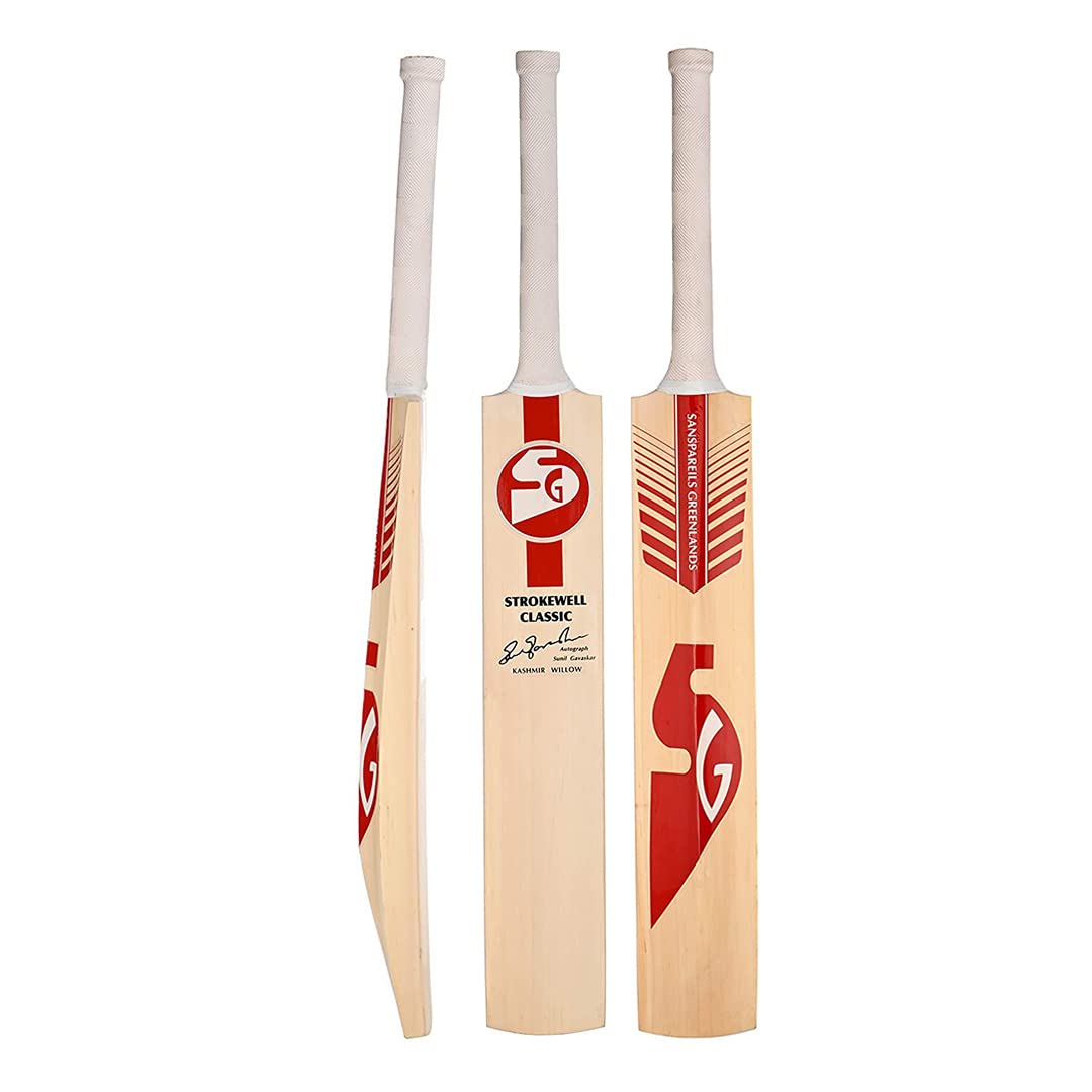 Sg Strokewell Classic Cricket Bat, Short Handle, Wood, Multicolour, One Size