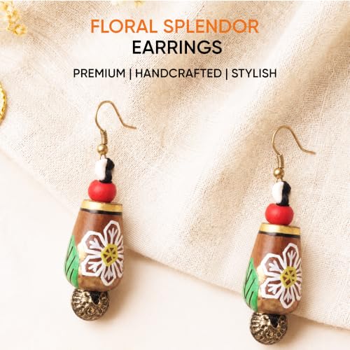Image of Handcrafted Bohemian & Ethnic Earrings Collection for Women - Artistic, Nature-Inspired Statement Designs in Studs, Drops & Chandeliers
