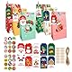 POPOYU Weihnachtskalender zum Befüllen,Adventskalender Papiertüten,2024 Adventskalender zum Befüllen Kinder,Weihnachts-Countdown-Adventskalender-Set,DIY Adventskalender für Kinder Weihnachten Party