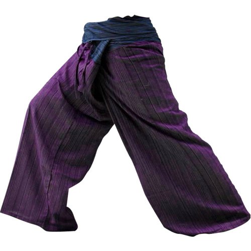 2 Tone Thai Fisherman Pants Yoga Trousers Free Size