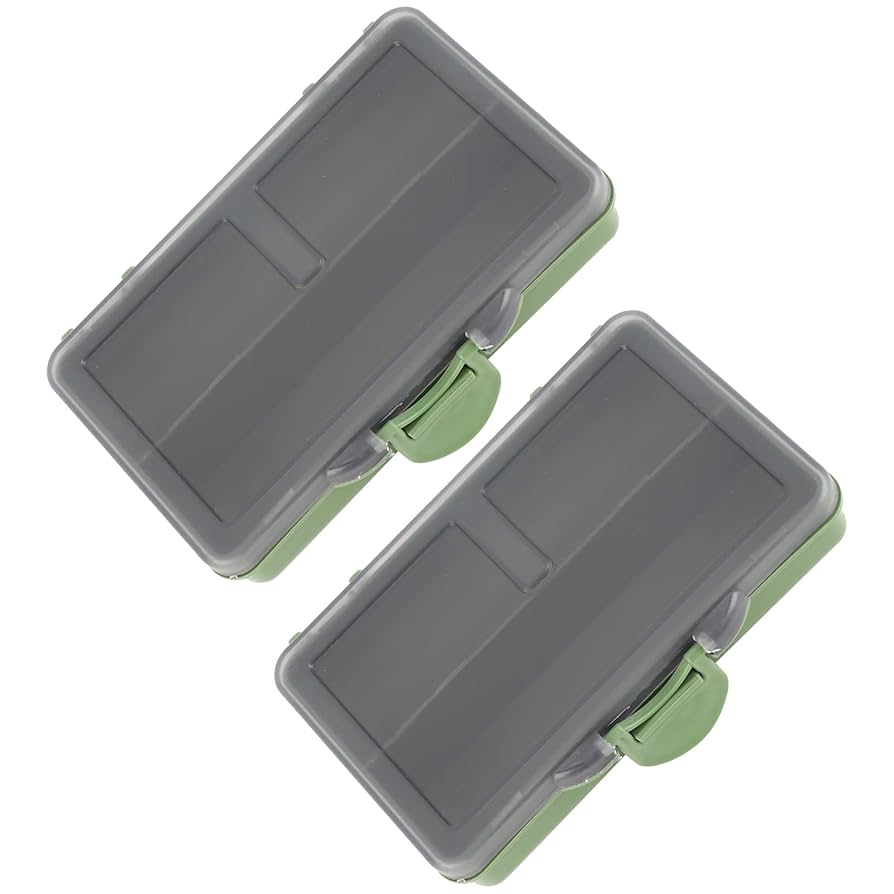 EVTSCAN 2Pcs Fishing Hook Bait Gadget Box Mini PP
