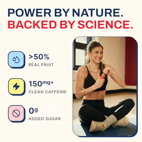 Image of Ethan's Organic Clean Energy Shots Tart Cherry Ginger, 6 Pack of 2oz | 150mg Caffeine | Green Tea, Guayusa, Lion's Mane & Cordyceps | Sugar-Free, Vegan, Gluten-Free, USDA Organic