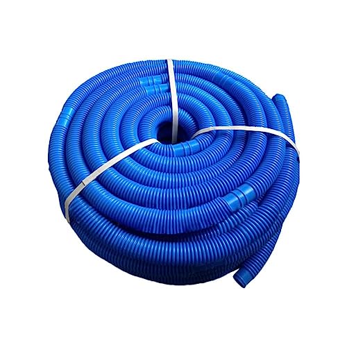 Manguera Flexible para Piscina, 32mm de Diámetro, 5 Metros de Largo, Resistente a los Rayos UV, Tubería de Agua para Bomba de Agua con Cloro, Ideal para el Mantenimiento de (Azul)