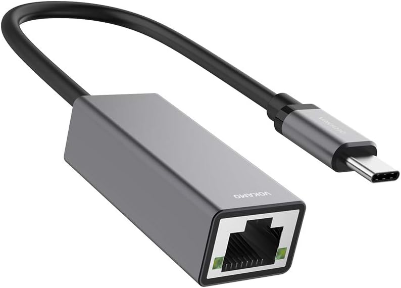 VOKAMO USB C to Adapter 10/100/1000 Mbps RJ45 to