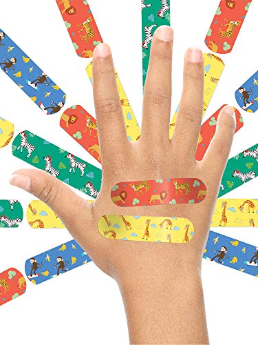 Image of Ouchie Non-Toxic Printed Bandages Double Combo (40 Pack) - Space Blue & Orange