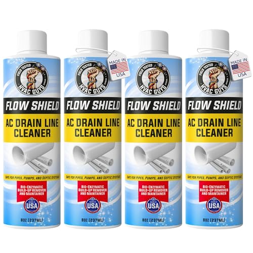 AC Drain Line Cleaner 4 Pack | Prevent Buildup and Overflow | 8oz - Up to 3 Months of Protection | Fast Acting & Long La - Detailed View
