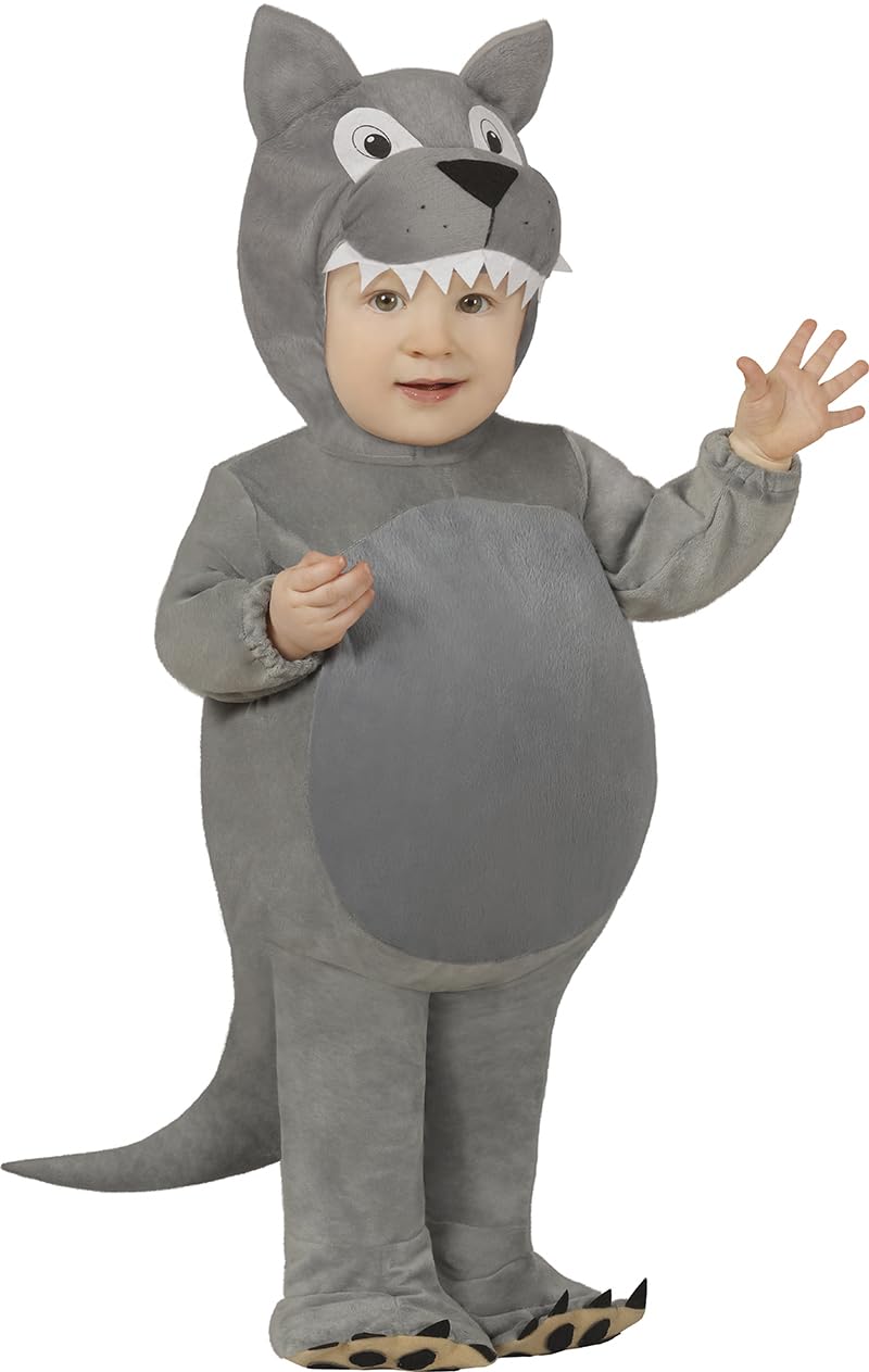 Disfraz Hombre Lobo Bebé - Capucha Y Mono, Talla 18-24 Meses, Para Halloween Y Fiestas Temáticas