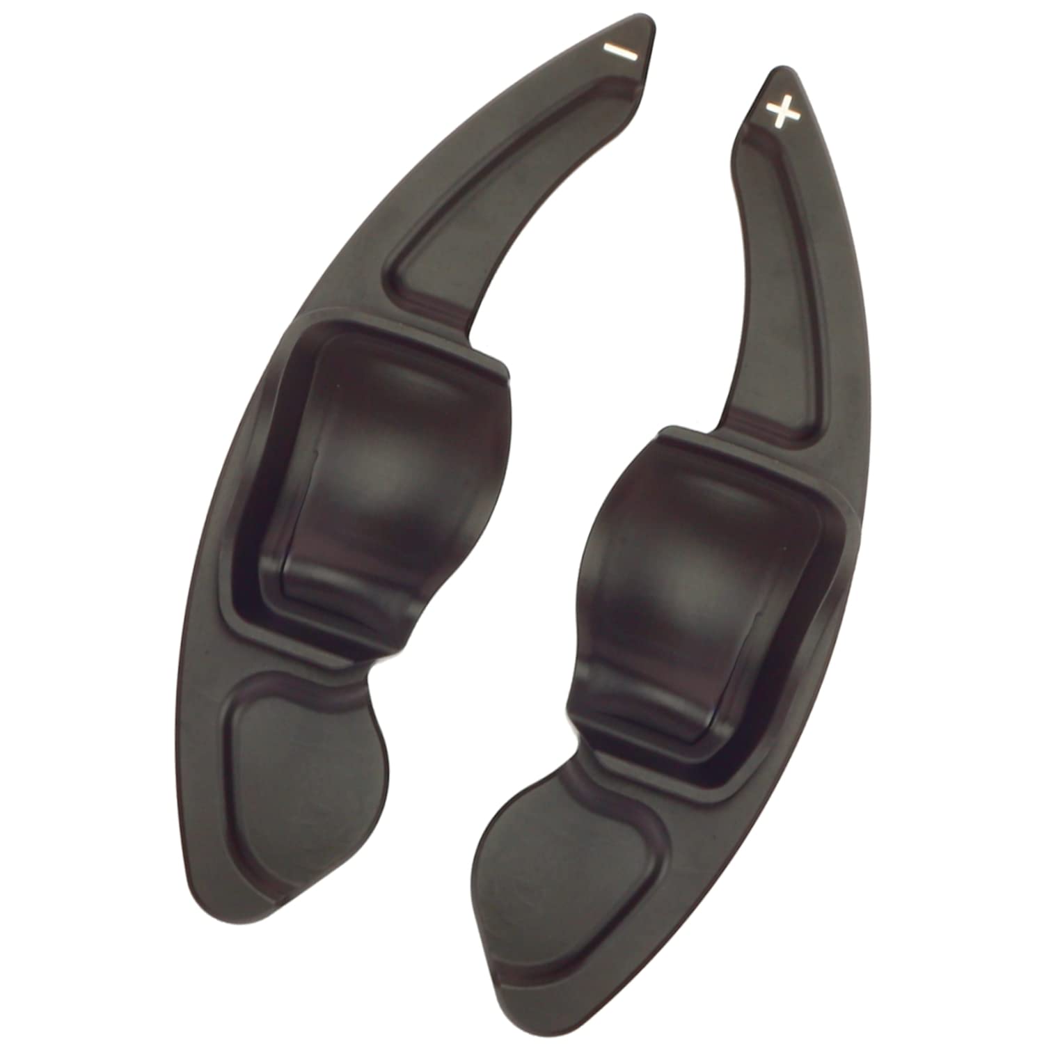 Overdrive-Racing Schaltwippen Verlängerung Kompatibel mit VW Golf 5 Golf 6 EOS Jetta 5 Passat Polo 6r Scirocco 3 Alu Schwarz Eloxiert Typ-A
