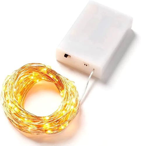 ROOM ESSENTIALS Luces de hadas LED extendidas de 90 quilates cadena estrellada de color dorado de 30 pies con cable de cobre USB o batería 2 disponible en Yaxa Colombia