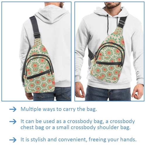Sac banane à motif trippy pour femme, le sac de poitrine idéal en festival et voyage urbain - 3