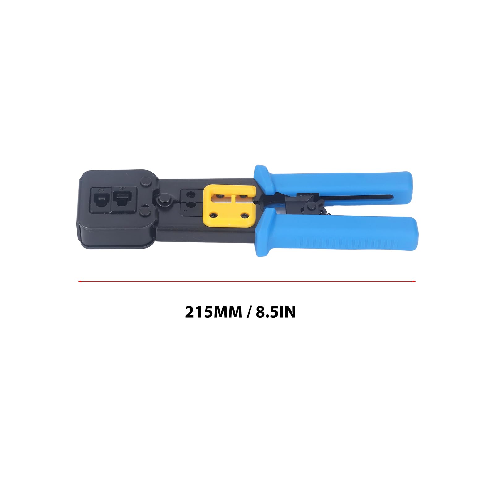 RJ45 Kit d'outils de sertissage RJ45 Cat6 6p8p Ratchet à travers le réseau Cable Câble Fribilles Crystal Head Trimping Tools