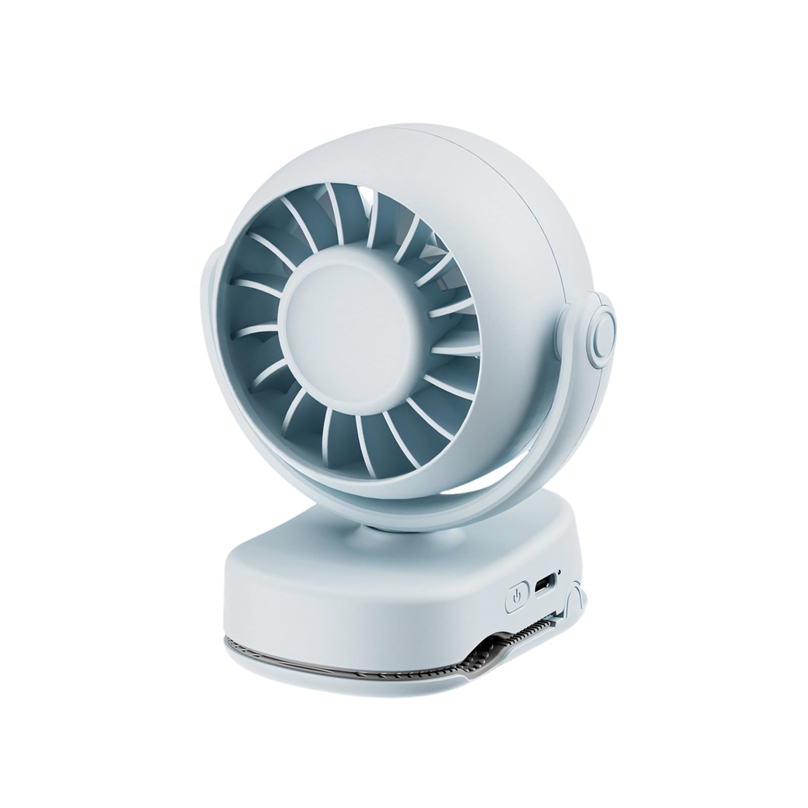 TAZIZI Head Clip on Fan Rechargeable Personal Desk Fan with USB Charging for Home Travel Cooling Desk Cooling