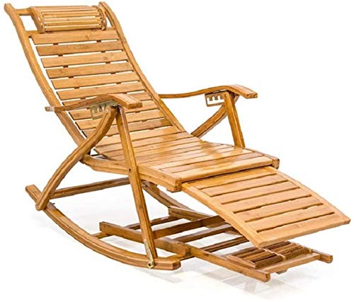 XYSoeMY Foldable Outdoor Garden Sunloungers Outdoor Reclining Wood Chair with Footrest for Porch Patio Beach Piscine Backyard Garden Chairs (Color, Size : One size)