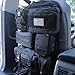 Universal Tactical Seat ​Back Organizer Vehicle Molle Panel Organizer Storage Bag with 5 Detachable Molle Pouch for All Vehicel Such as Jeep,Truck,SUV, Car, Ford,Chevy etc (Upgraded-C-Black)