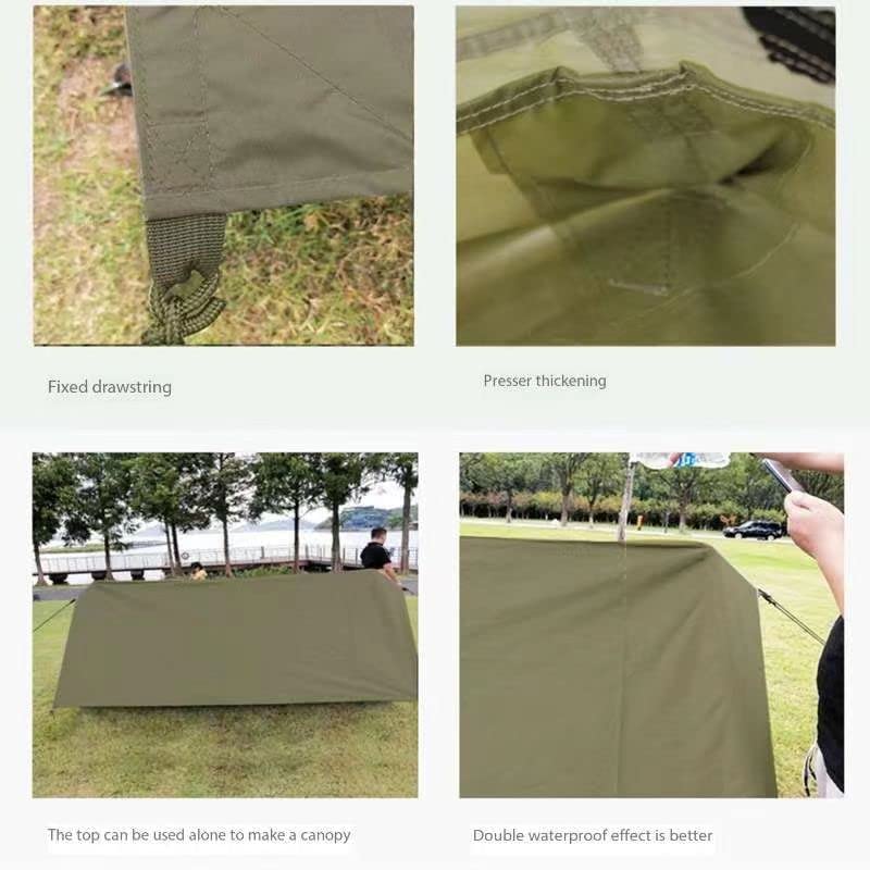Carpa Retro para Camping 2 Personas, Impermeable, Oxford miniatura 5