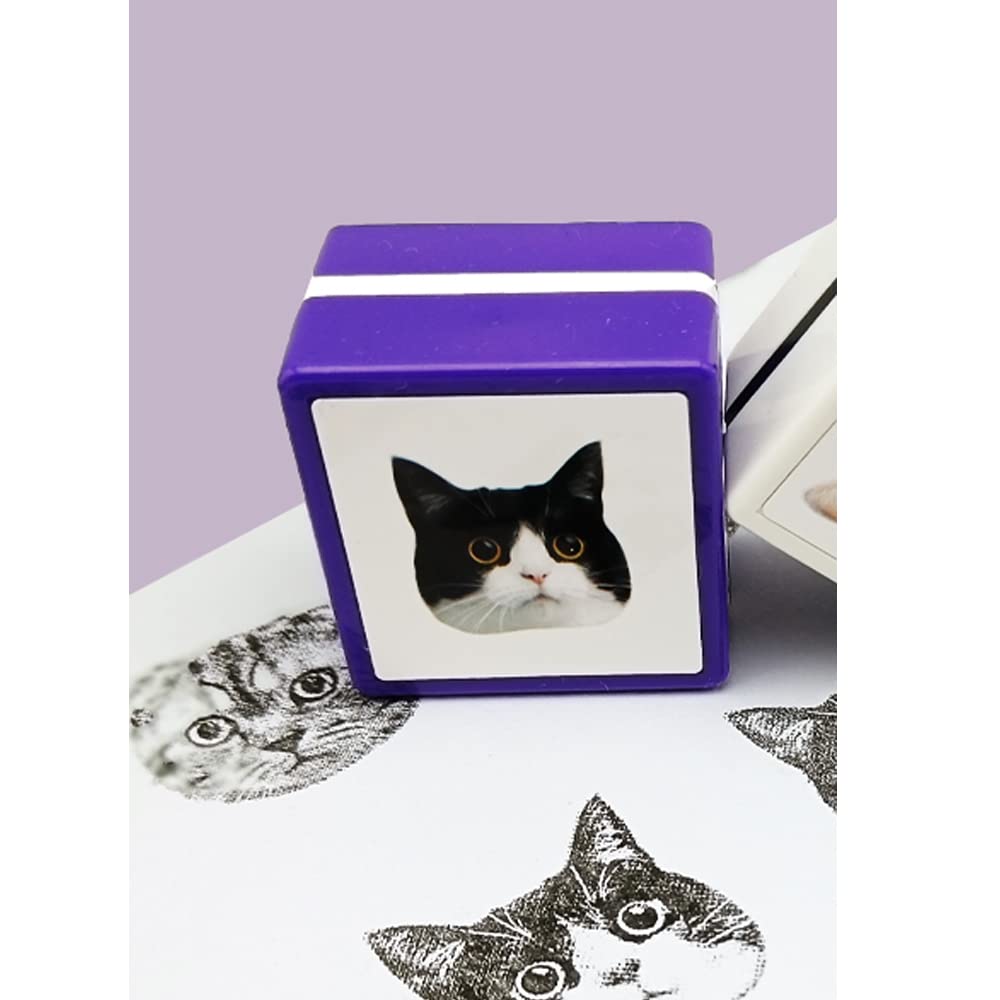Tampon portrait animal personnalisé pour chat chien Noël